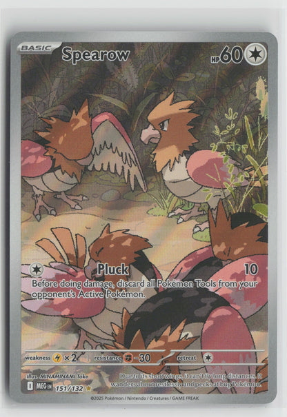 Spearow - Illustration Rare Holo MEG 151/132 NM