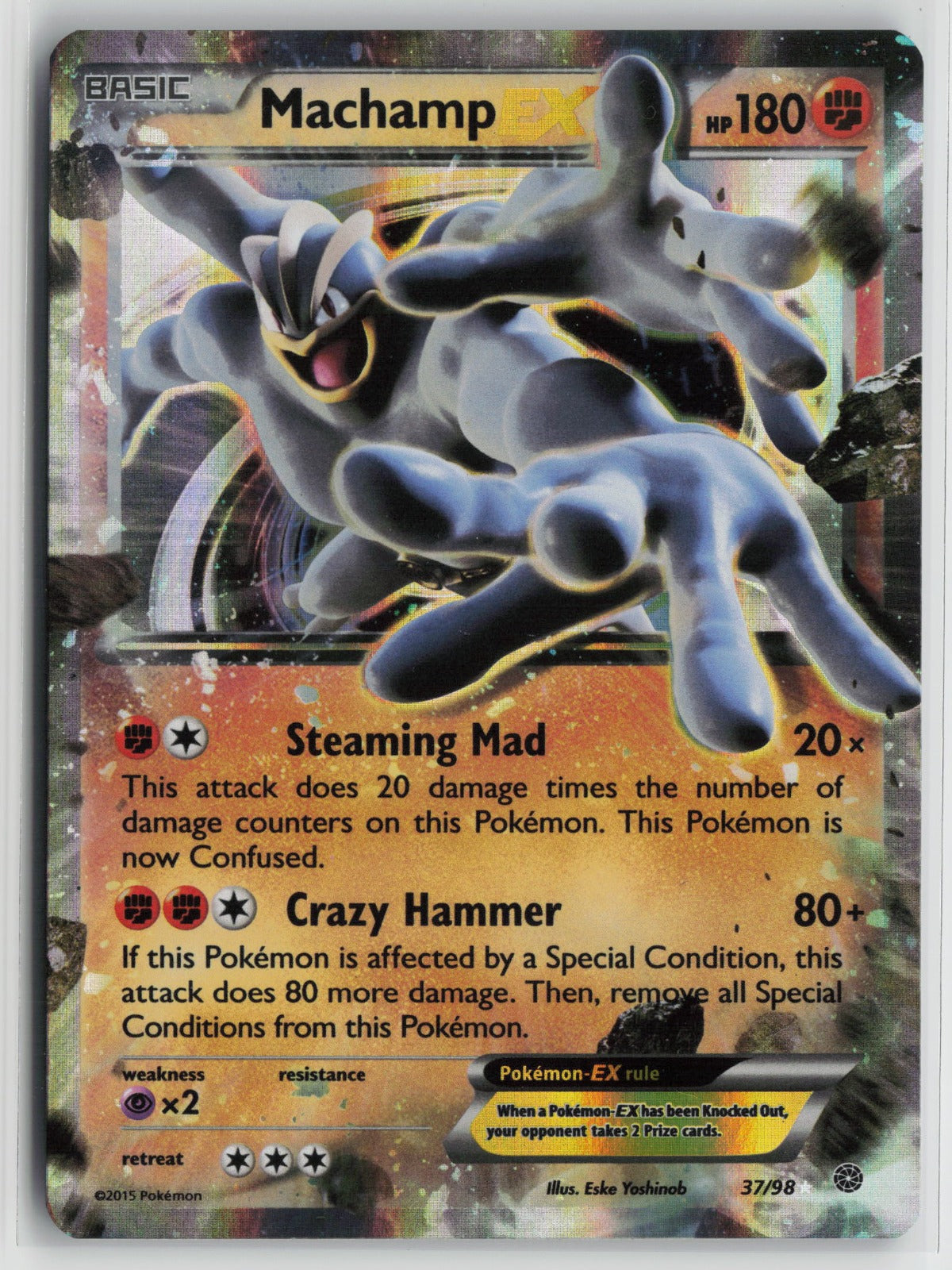 Machamp EX Ultra Rare Holo AOR 37/98 LP