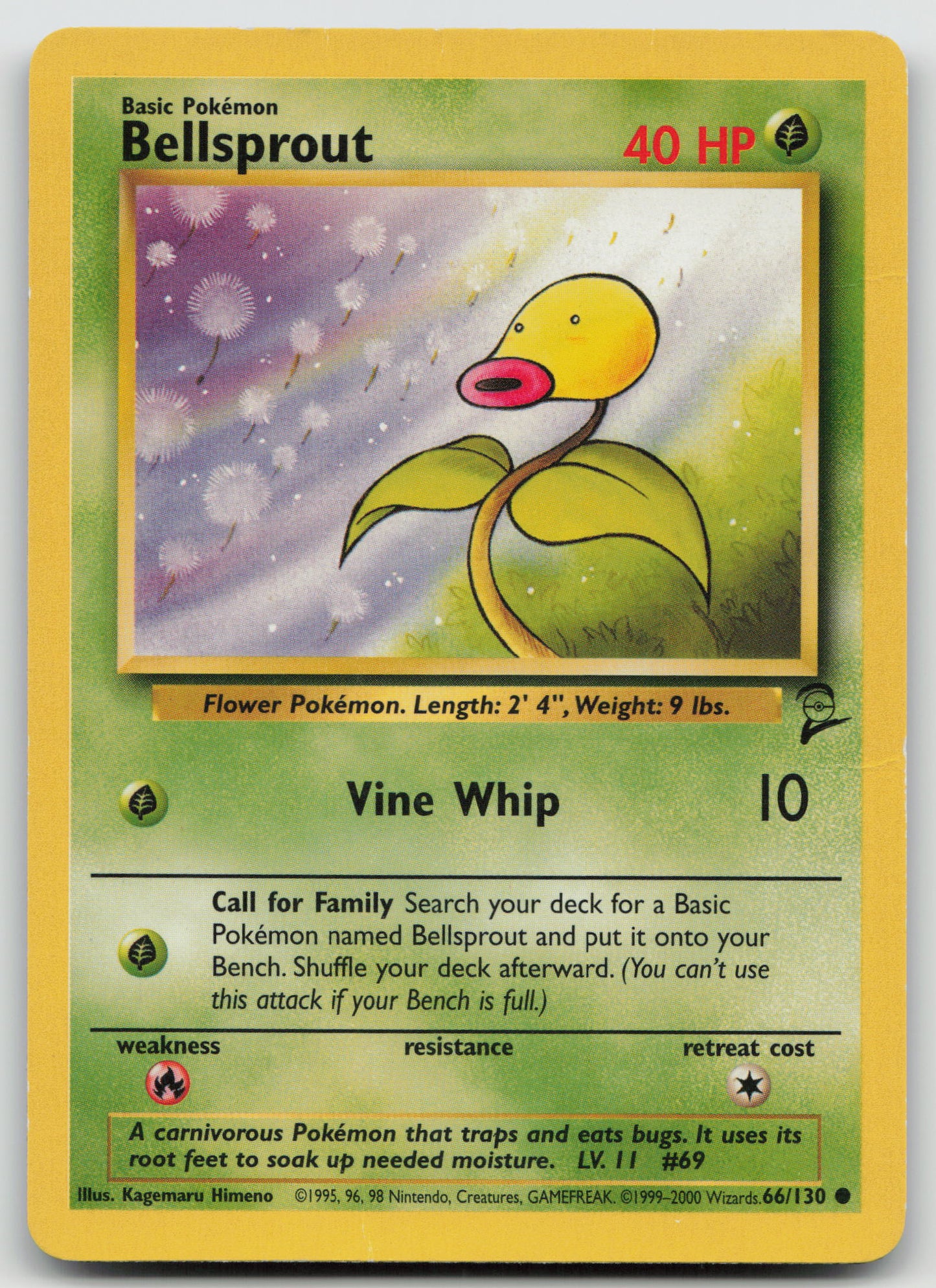 Bellsprout Common Normal BS2 066/130 MP