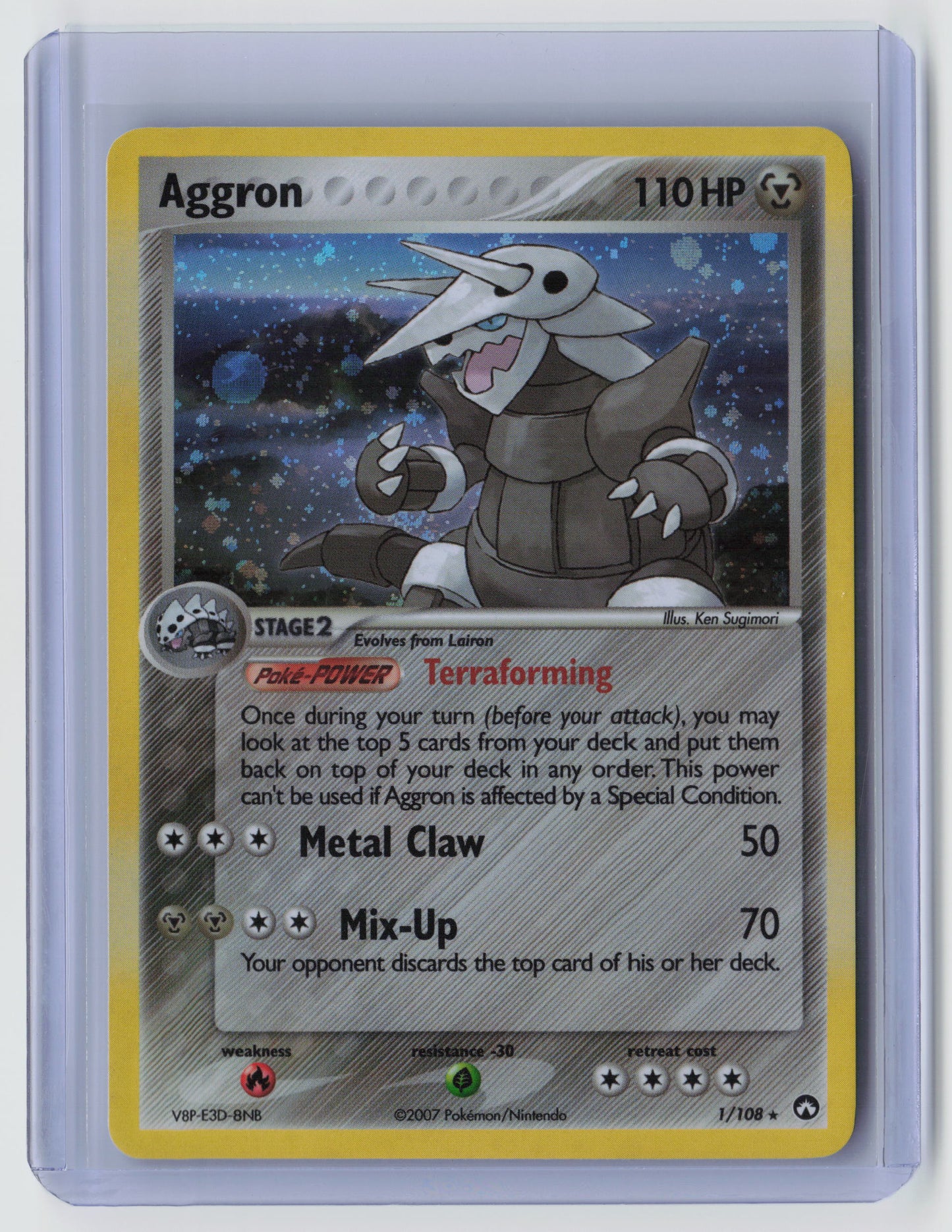 Aggron Holo Rare Power Keepers 1/108 NM