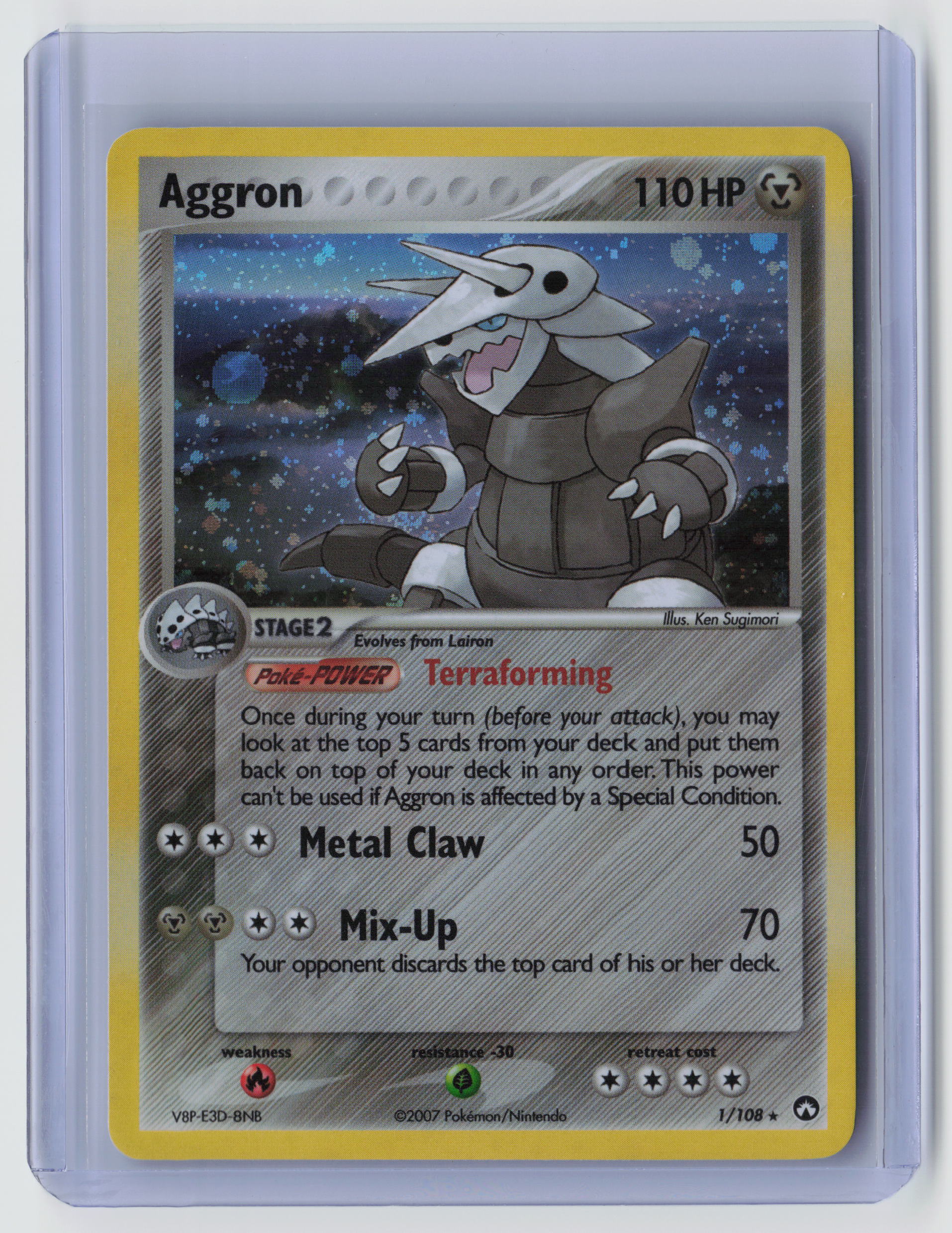 Aggron Holo Rare Power Keepers 1/108 NM