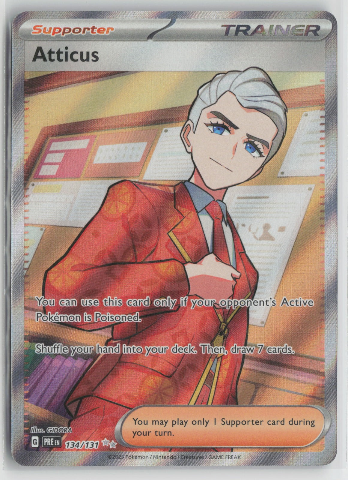 Atticus Ultra Rare Holo PRE 134/131 NM