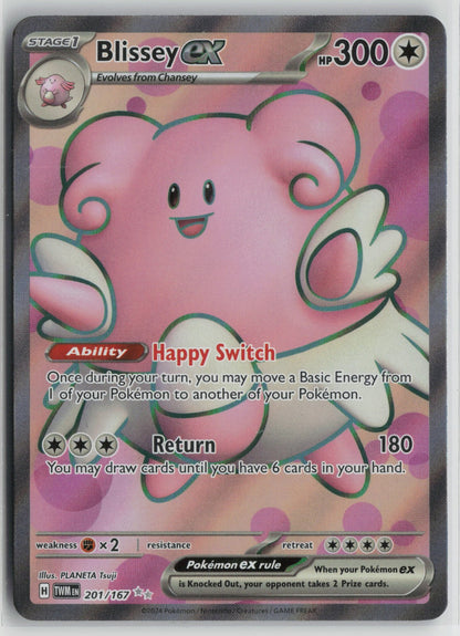 Blissey ex - Ultra Rare Holo TWM 201/167 NM