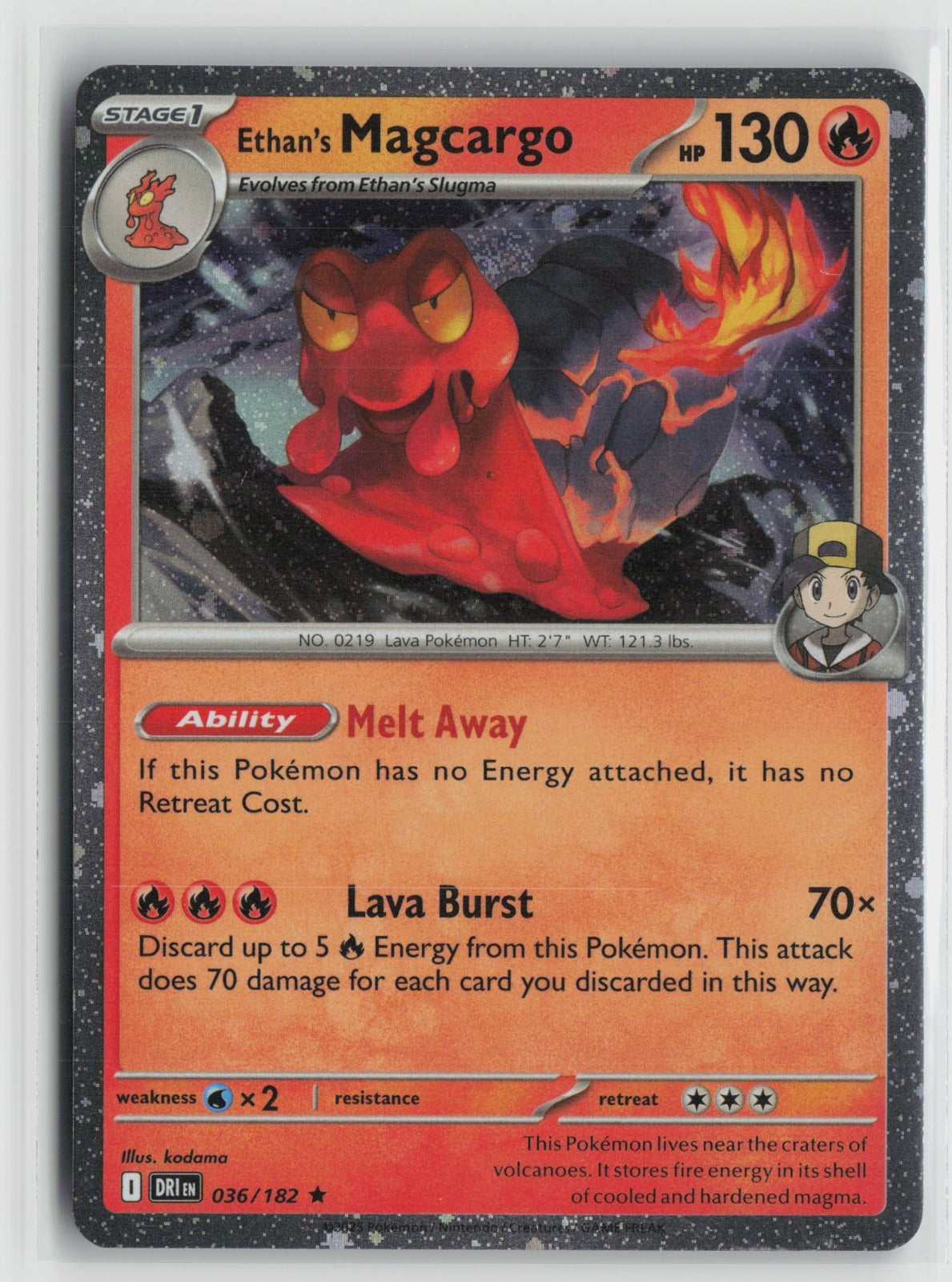 Ethan's Magcargo - (Cosmo Holo) Promo Holo MCAP 036/182 NM