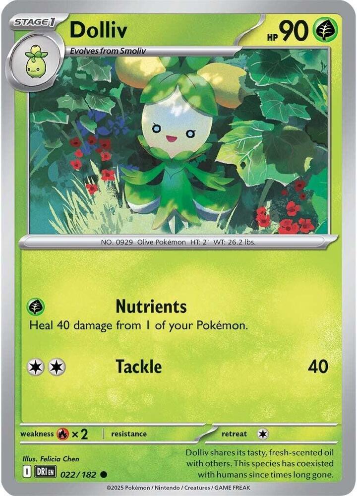 Dolliv Common Reverse Holo DRI 022/182 NM