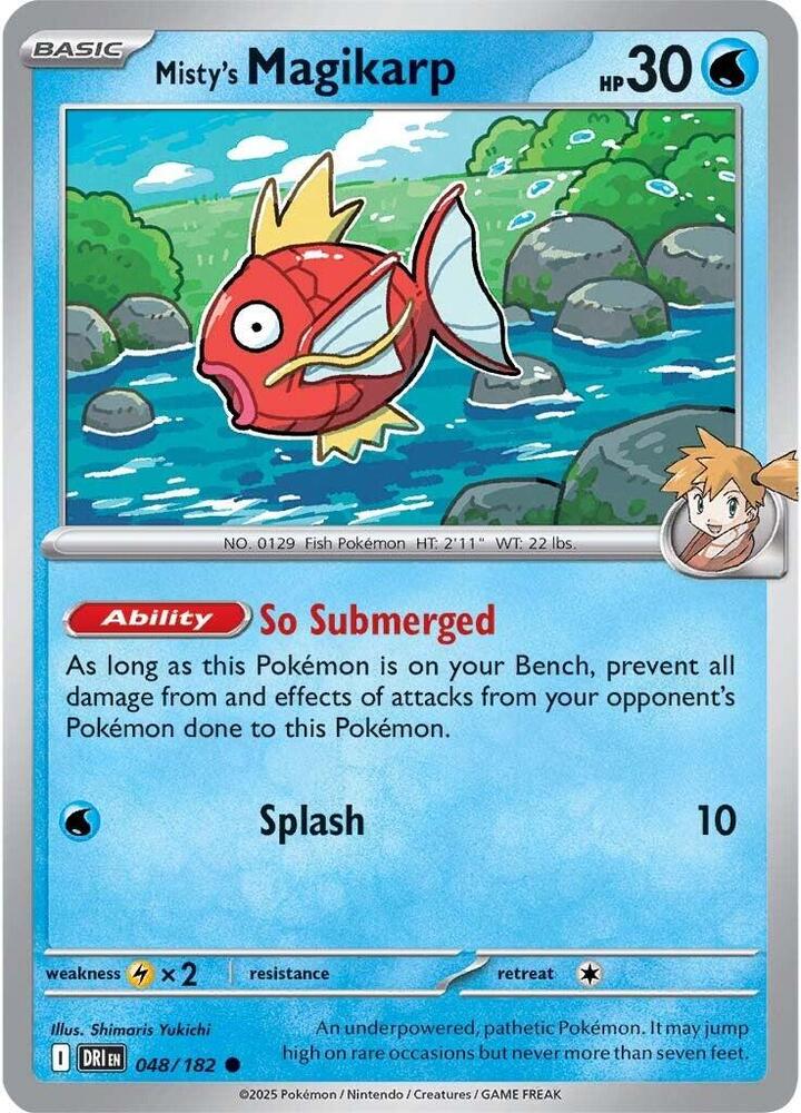 Misty's Magikarp Common Regular DRI 048/182 NM