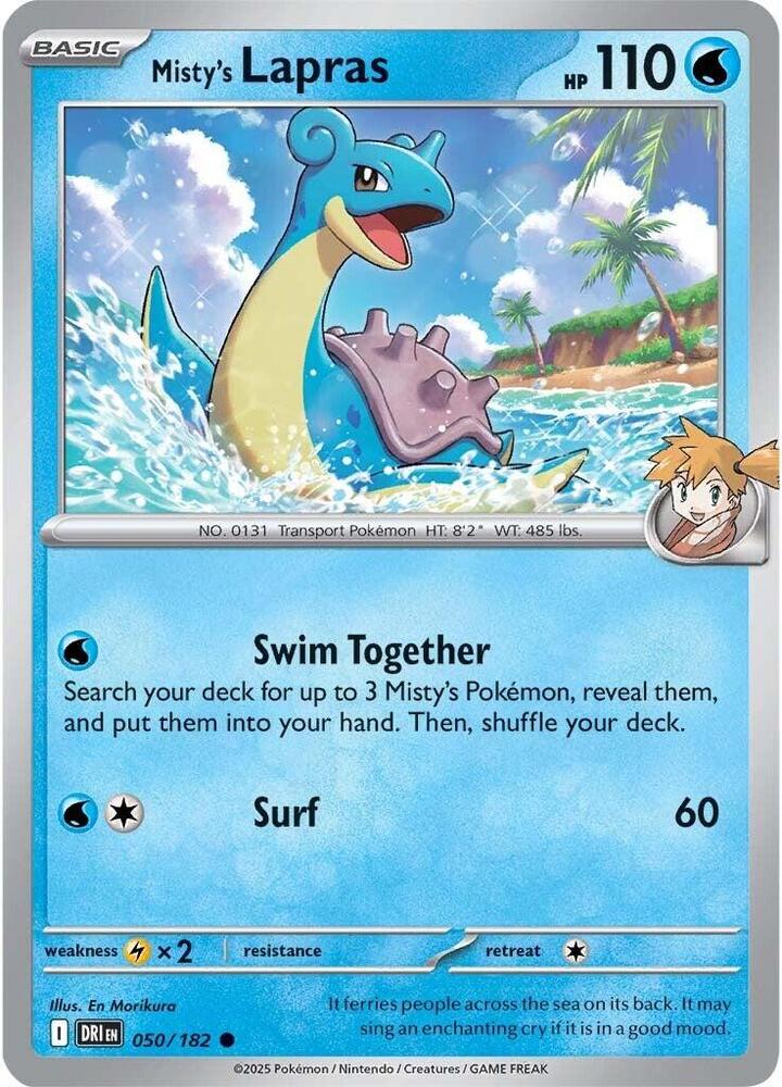 Misty's Lapras Common Regular DRI 050/182 NM