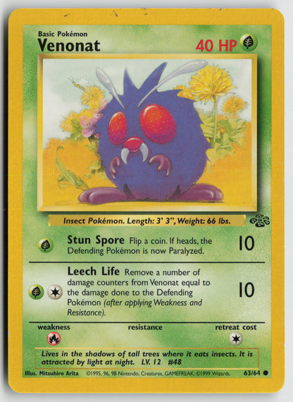 Venonat Common Jungle 63/64 HP