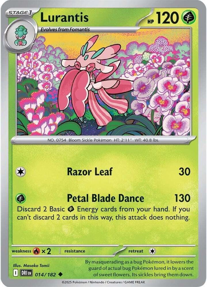 Lurantis Uncommon Reverse Holo DRI 014/182 NM