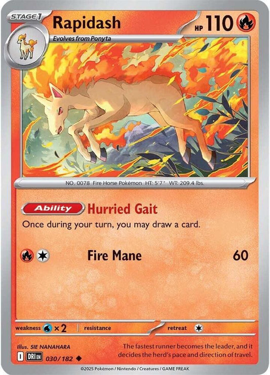 Rapidash Uncommon Regular DRI 030/182 NM
