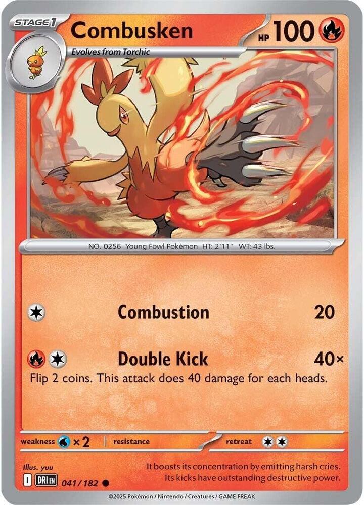 Combusken Common Reverse Holo DRI 041/182 NM