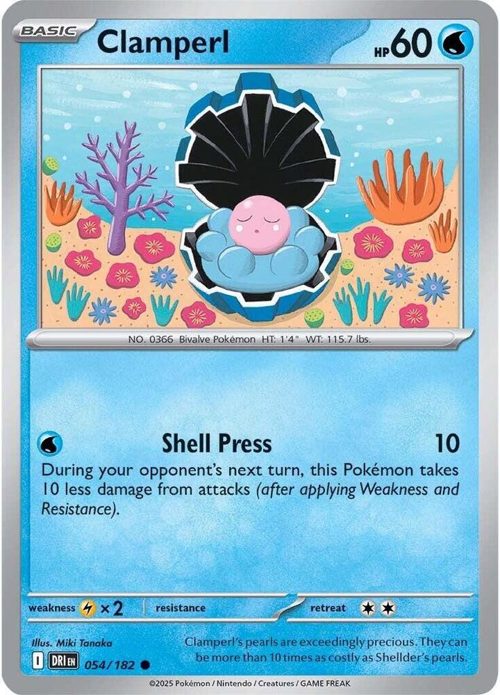 Clamperl Common Reverse Holo DRI 054/182 NM
