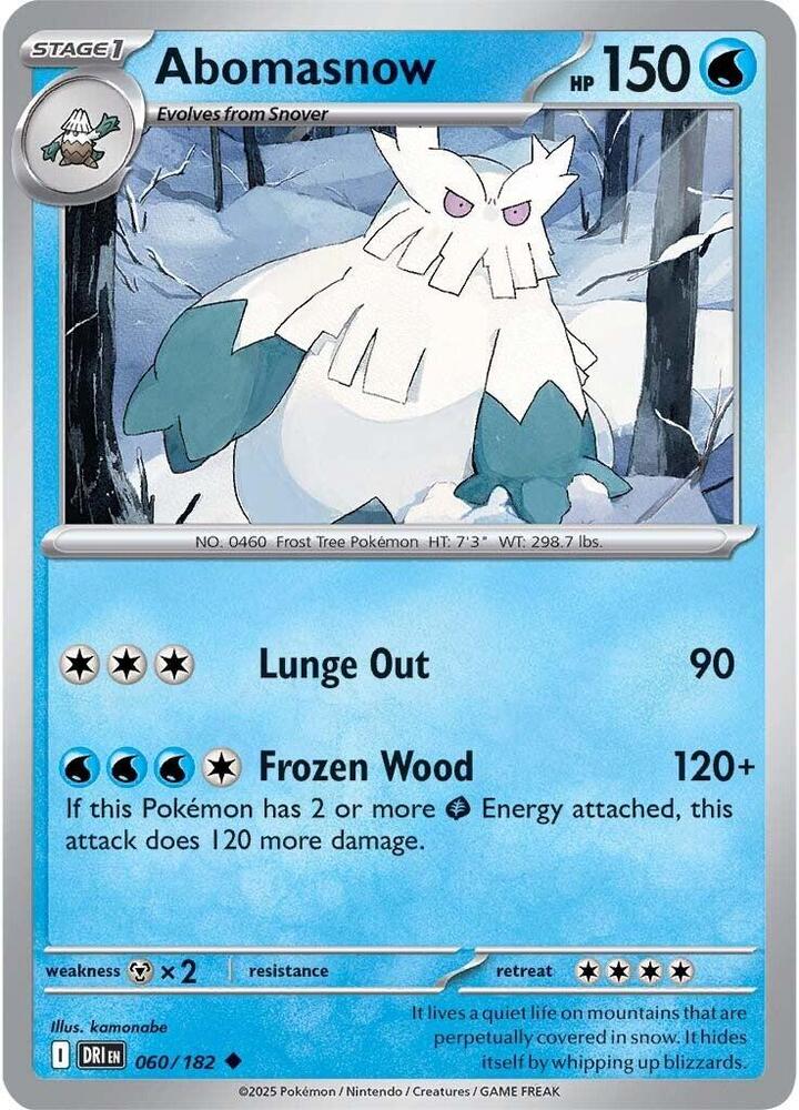 Abomasnow Uncommon Regular DRI 060/182 NM
