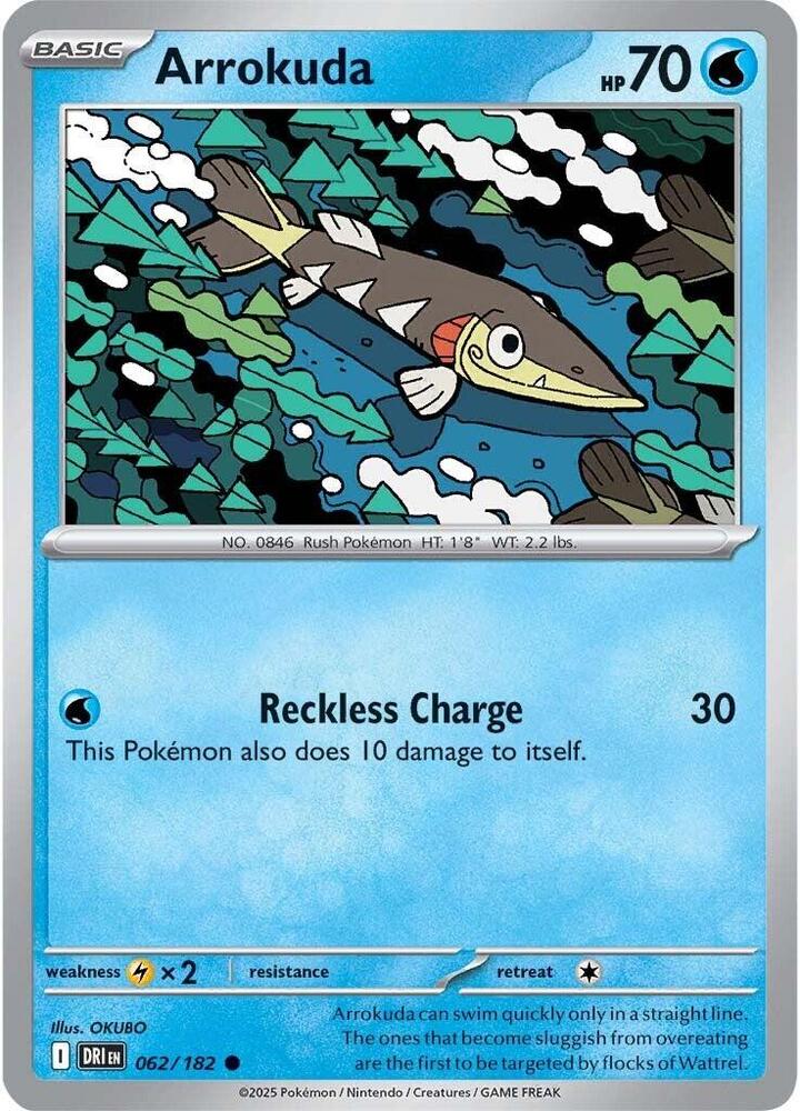 Arrokuda Common Reverse Holo DRI 062/182 NM
