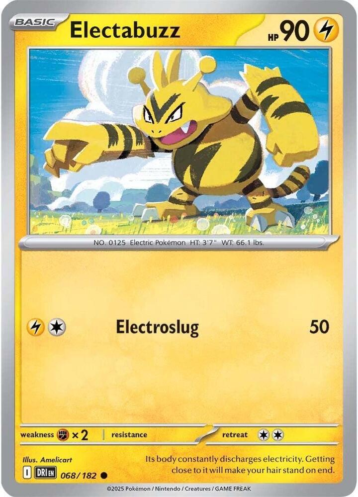 Electabuzz Common Reverse Holo DRI 068/182 NM