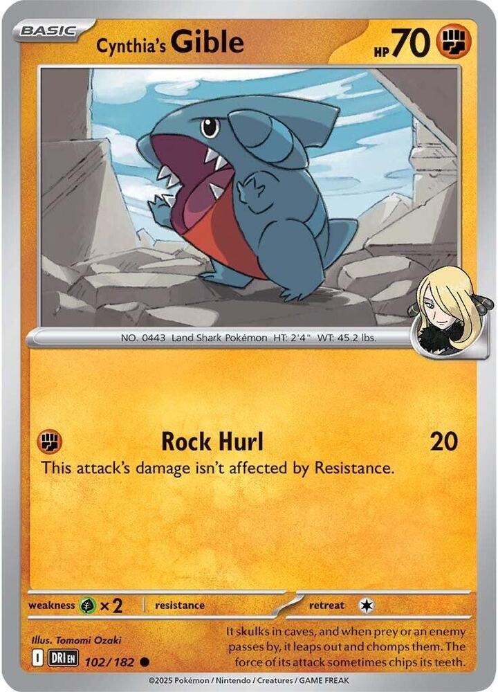 Cynthia's Gible Common Regular DRI 102/182 NM