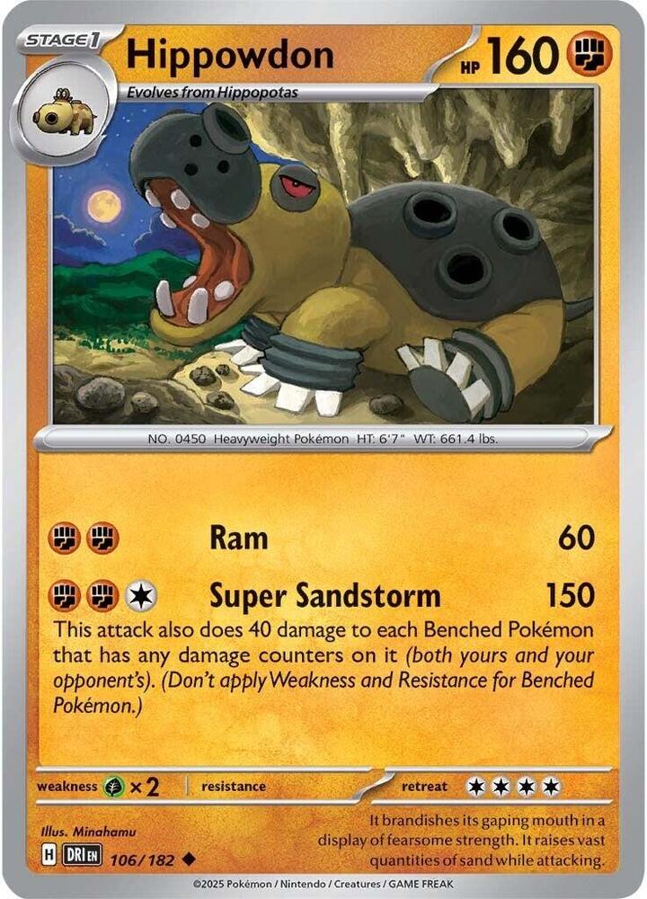 Hippowdon Uncommon Regular DRI 106/182 NM