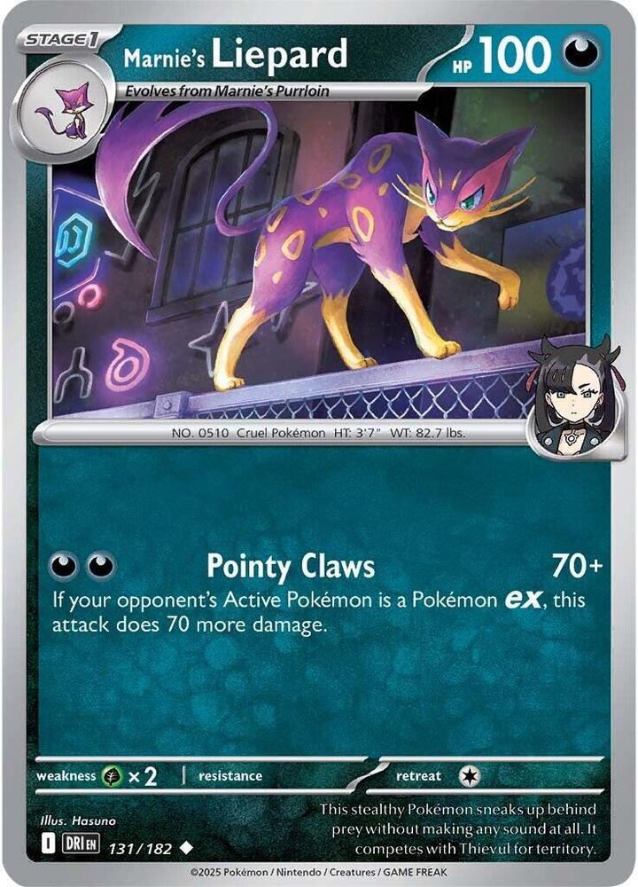 Marnie's Liepard Uncommon Regular DRI 131/182 NM