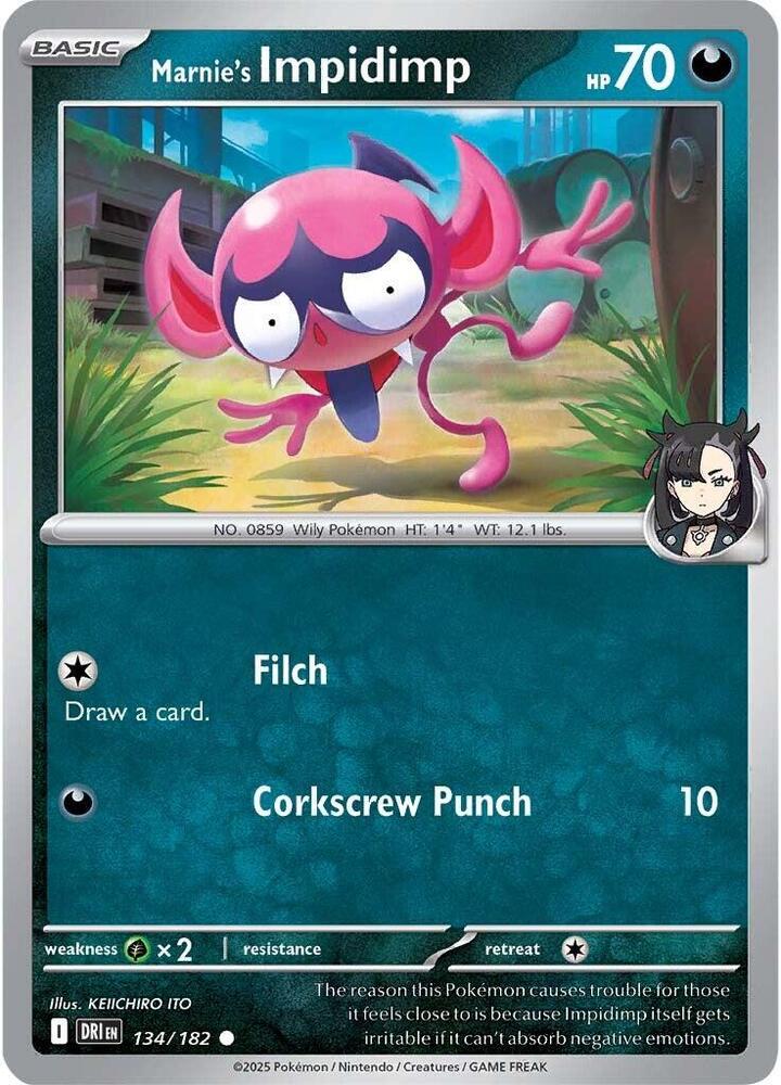 Marnie's Impidimp Common Reverse Holo DRI 134/182 NM