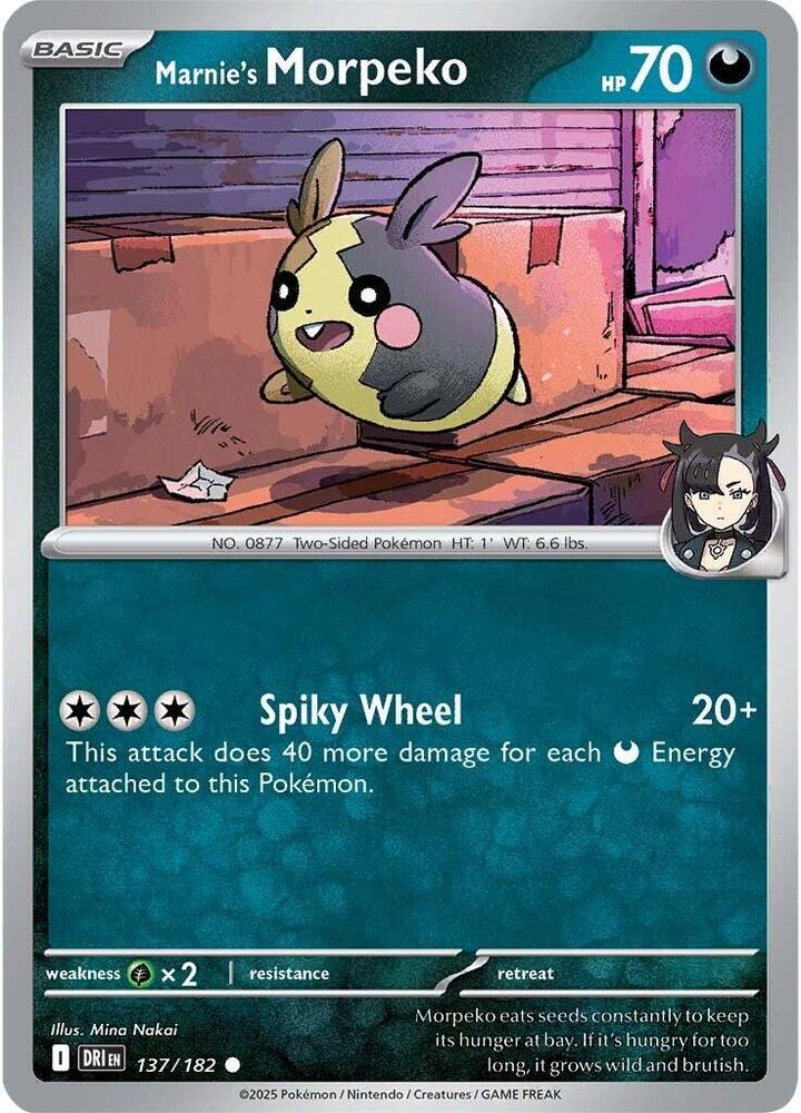 Marnie's Morpeko Common Regular DRI 137/182 NM