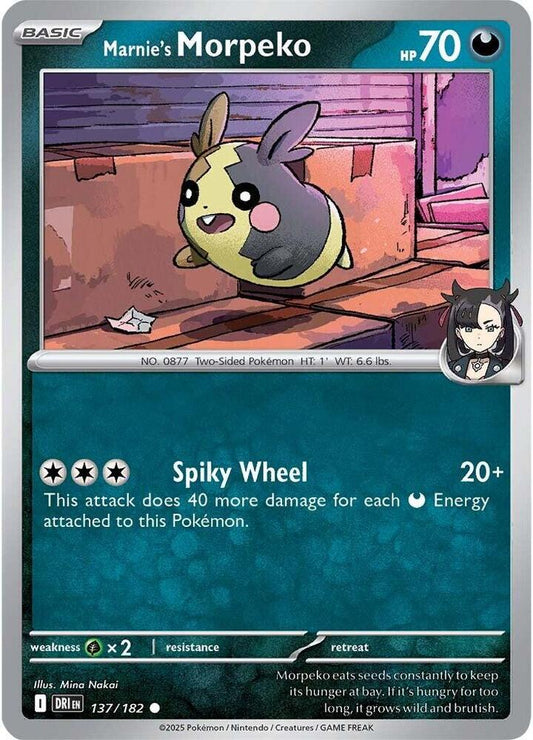 Marnie's Morpeko Common Reverse Holo DRI 137/182 NM