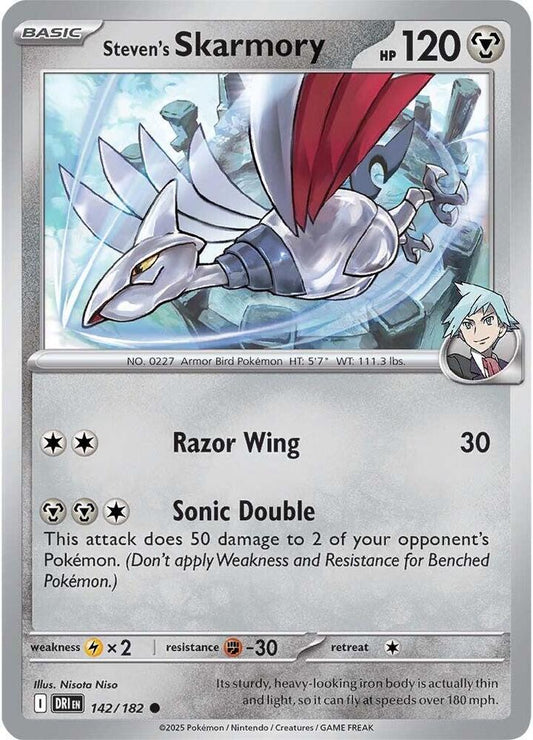 Steven's Skarmory Common Regular DRI 142/182 NM