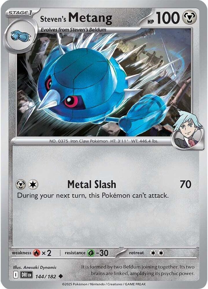 Steven's Metang Uncommon Reverse Holo DRI 144/182 NM