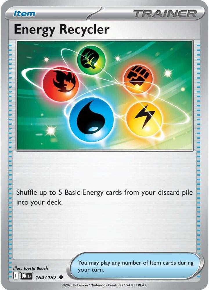 Energy Recycler Uncommon Reverse Holo DRI 164/182 NM