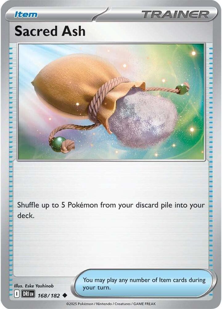 Sacred Ash Uncommon Reverse Holo DRI 168/182 NM