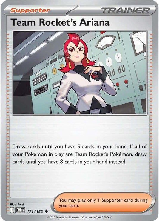 Team Rocket's Ariana Uncommon Regular DRI 171/182 NM