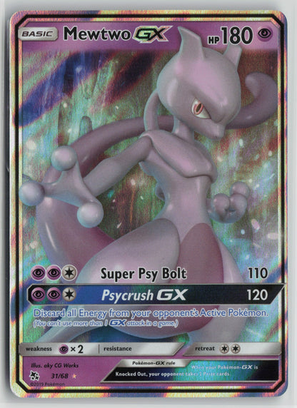 Mewtwo GX Ultra Rare Holo HIF 31/68 NM