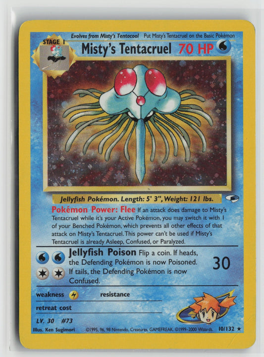 Misty's Tentacruel Holo Rare Unlimited Holo G1 010/132 LP