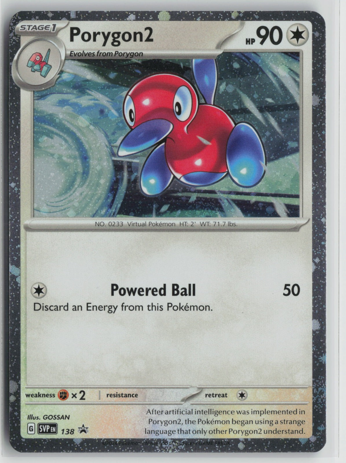 Porygon2 - (Cosmos Holo) Promo SVP 138 NM