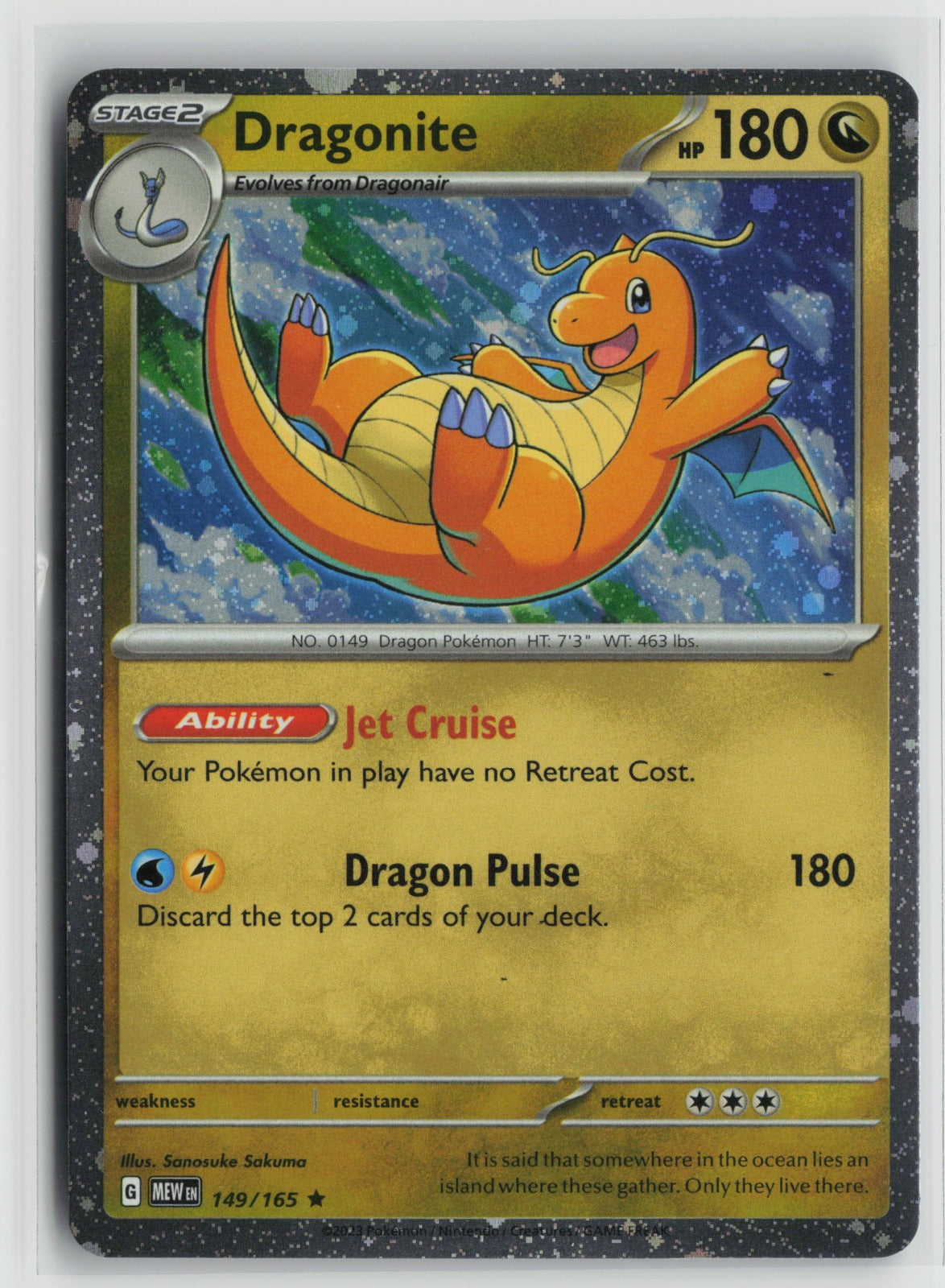 Dragonite (Cosmos Holo) Rare Holo MCAP 149/165 NM