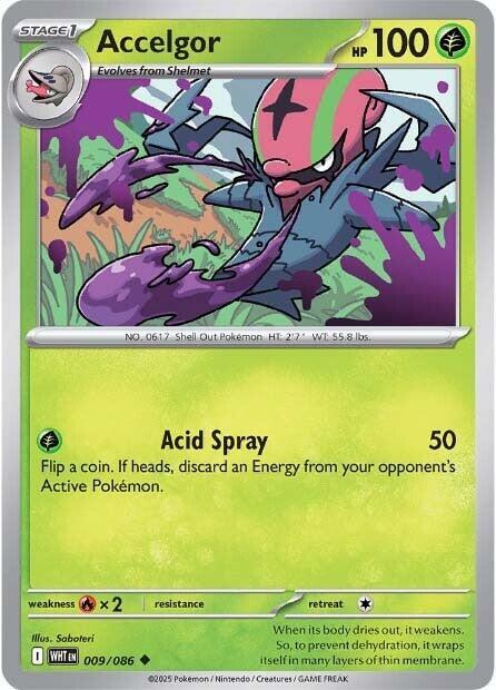 Accelgor Uncommon Regular WHT 009/086 NM