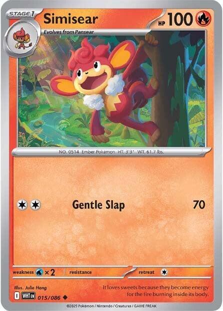 Simisear Uncommon Reverse Holo WHT 015/086 NM