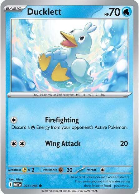 Ducklett Common Regular WHT 025/086 NM
