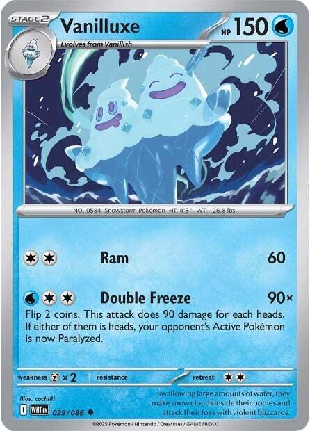 Vanilluxe Uncommon Regular WHT 029/086 NM
