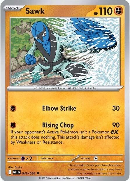 Sawk Uncommon Regular WHT 049/086 NM