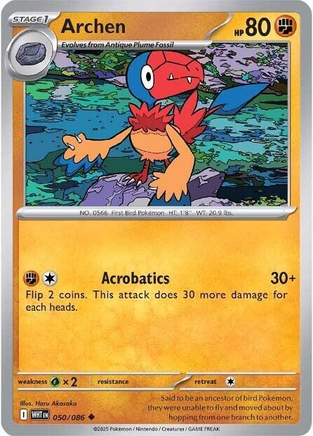 Archen Uncommon Regular WHT 050/086 NM