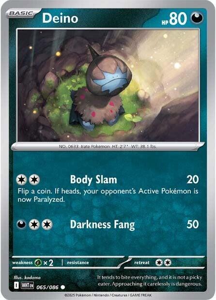 Deino Common Reverse Holo WHT 065/086 NM