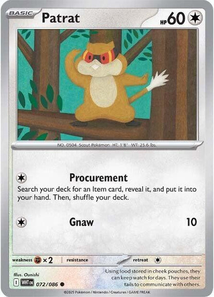 Patrat Common Regular WHT 072/086 NM