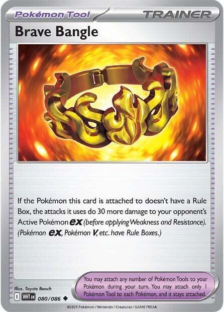 Brave Bangle Uncommon Reverse Holo WHT 080/086 NM