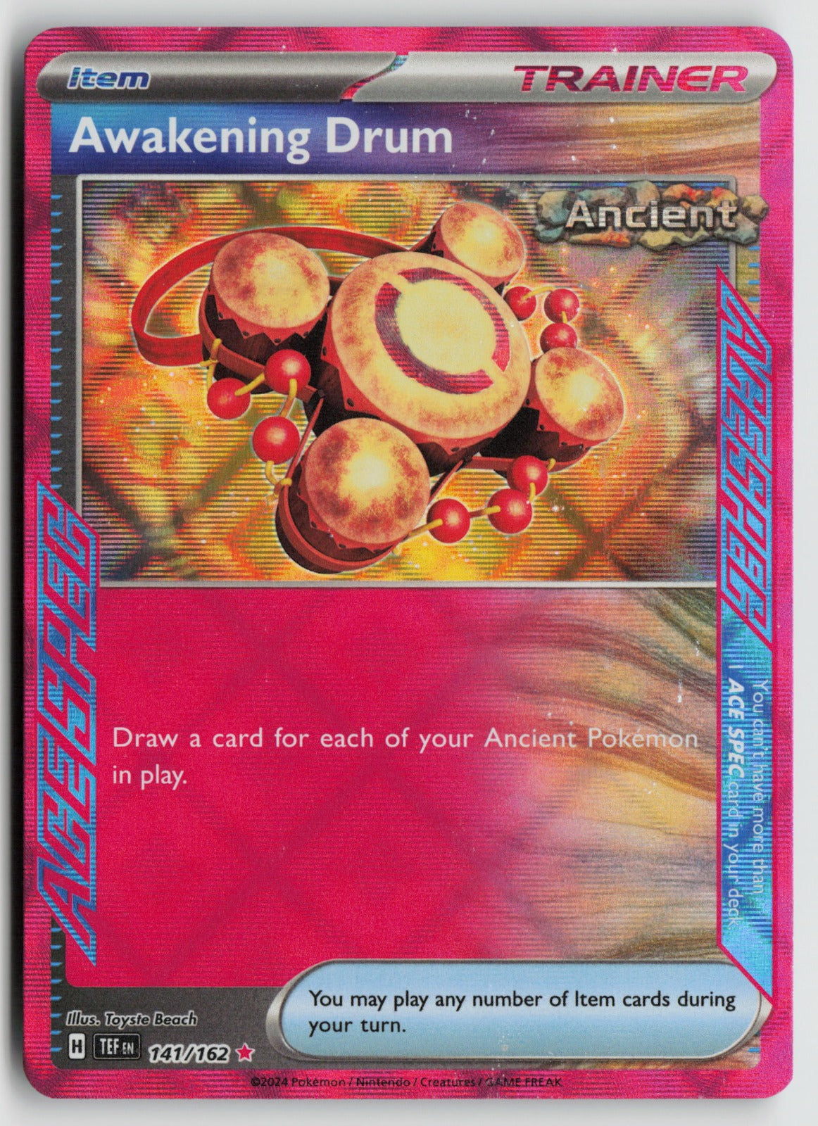 Awakening Drum ACE SPEC Rare Holo TEF 141/162 NM