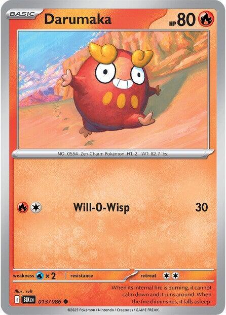 Darumaka Common Reverse Holo BLK 013/086 NM