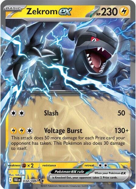 Zekrom ex Double Rare Holo BLK 034/086 NM