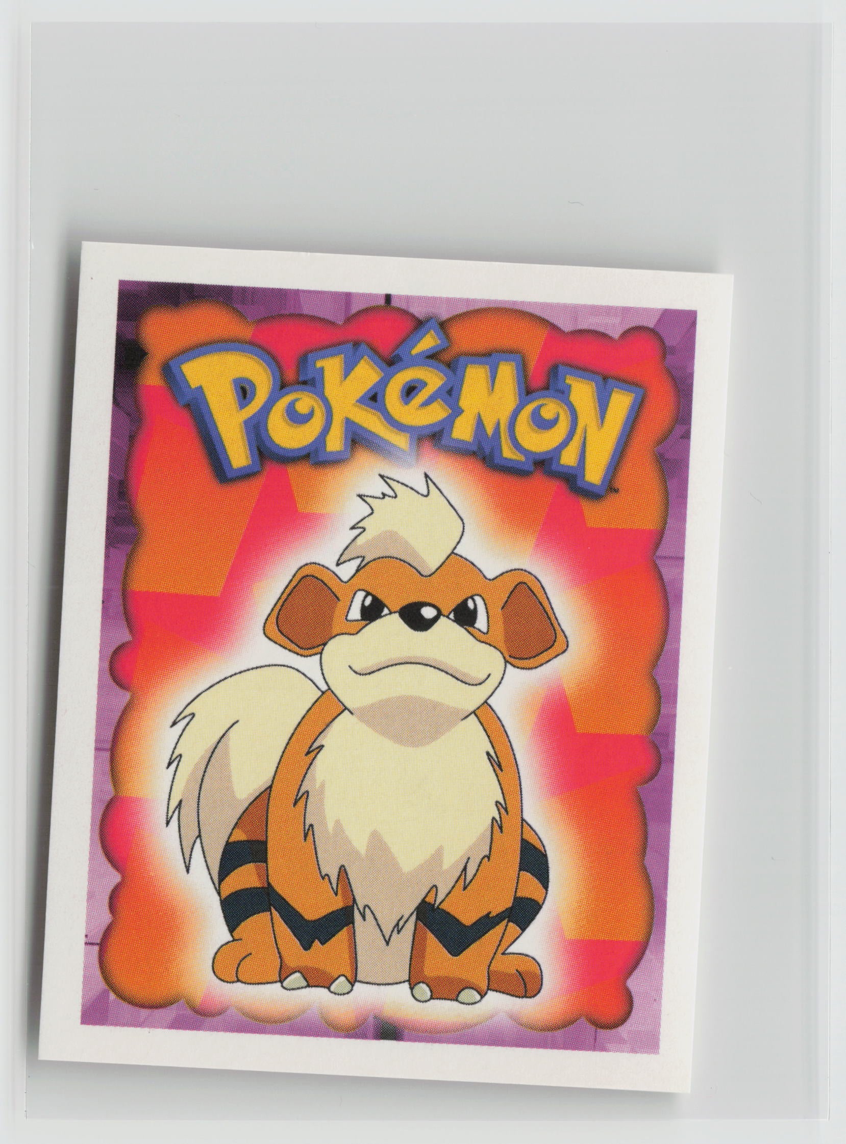 Growlithe - Merlin Topps Sticker 1999 #58 NM