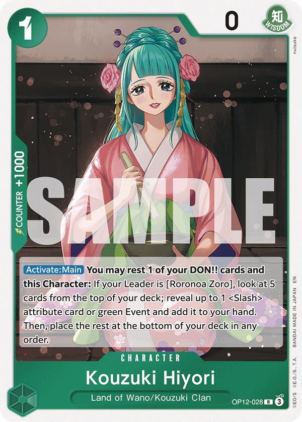 Kouzuki Hiyori R Foil OP12 OP12-028 NM
