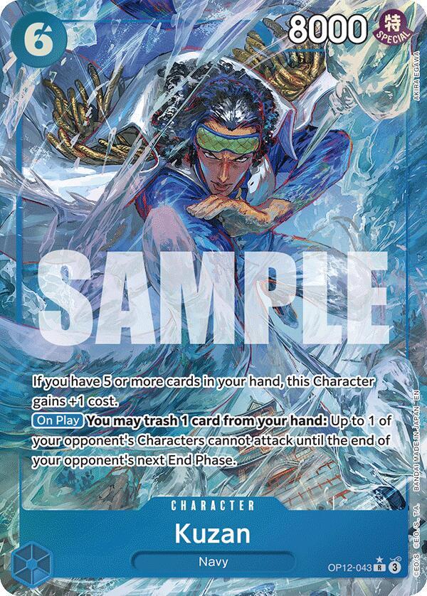 Kuzan (043) (Alternate Art) R Foil OP12 OP12-043 NM