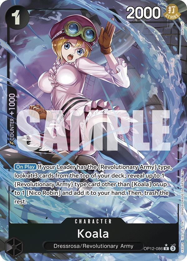 Koala (086) (Alternate Art) R Foil OP12 OP12-086 NM